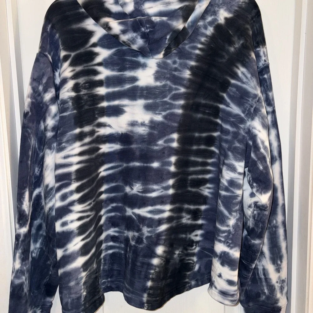 Tory Burch Tie-Dye Hoodie Sweater
